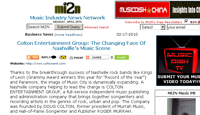 Colton Press on mi2n